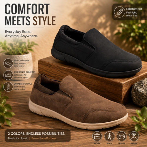 Mens slip shoes casual - slip, on